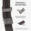 image:imageBOSTANTEN Ratchet Mens Belt Leather Trim to Fit 1 38 Gift Boxed  MicroAdjustable Buckle Smooth Sliding Customizable Fit Holeless Dress and Casual005coffee