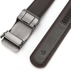 image:imageBOSTANTEN Ratchet Mens Belt Leather Trim to Fit 1 38 Gift Boxed  MicroAdjustable Buckle Smooth Sliding Customizable Fit Holeless Dress and Casual005coffee
