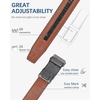 image:imageBOSTANTEN Ratchet Mens Belt Leather Trim to Fit 1 38 Gift Boxed  MicroAdjustable Buckle Smooth Sliding Customizable Fit Holeless Dress and Casual011  Black