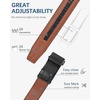 image:imageBOSTANTEN Ratchet Mens Belt Leather Trim to Fit 1 38 Gift Boxed  MicroAdjustable Buckle Smooth Sliding Customizable Fit Holeless Dress and Casual015  Black  Brown