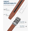 image:imageBOSTANTEN Ratchet Mens Belt Leather Trim to Fit 1 38 Gift Boxed  MicroAdjustable Buckle Smooth Sliding Customizable Fit Holeless Dress and Casual018  Black  Brown