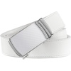 image:imageBOSTANTEN Ratchet Mens Belt Leather Trim to Fit 1 38 Gift Boxed  MicroAdjustable Buckle Smooth Sliding Customizable Fit Holeless Dress and Casual020  White