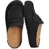 image:imageBOSTANTEN Clogs for Women Wide Toe Box Slip On Shoes LoaferStyle  Soft Suede Clogs Cushioned Comfort StretchFit Tongue Textured Sole Easy Casual StyleBlack