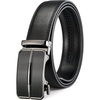 image:imageBOSTANTEN Ratchet Mens Belt Leather Trim to Fit 1 38 Gift Boxed  MicroAdjustable Buckle Smooth Sliding Customizable Fit Holeless Dress and Casual005black