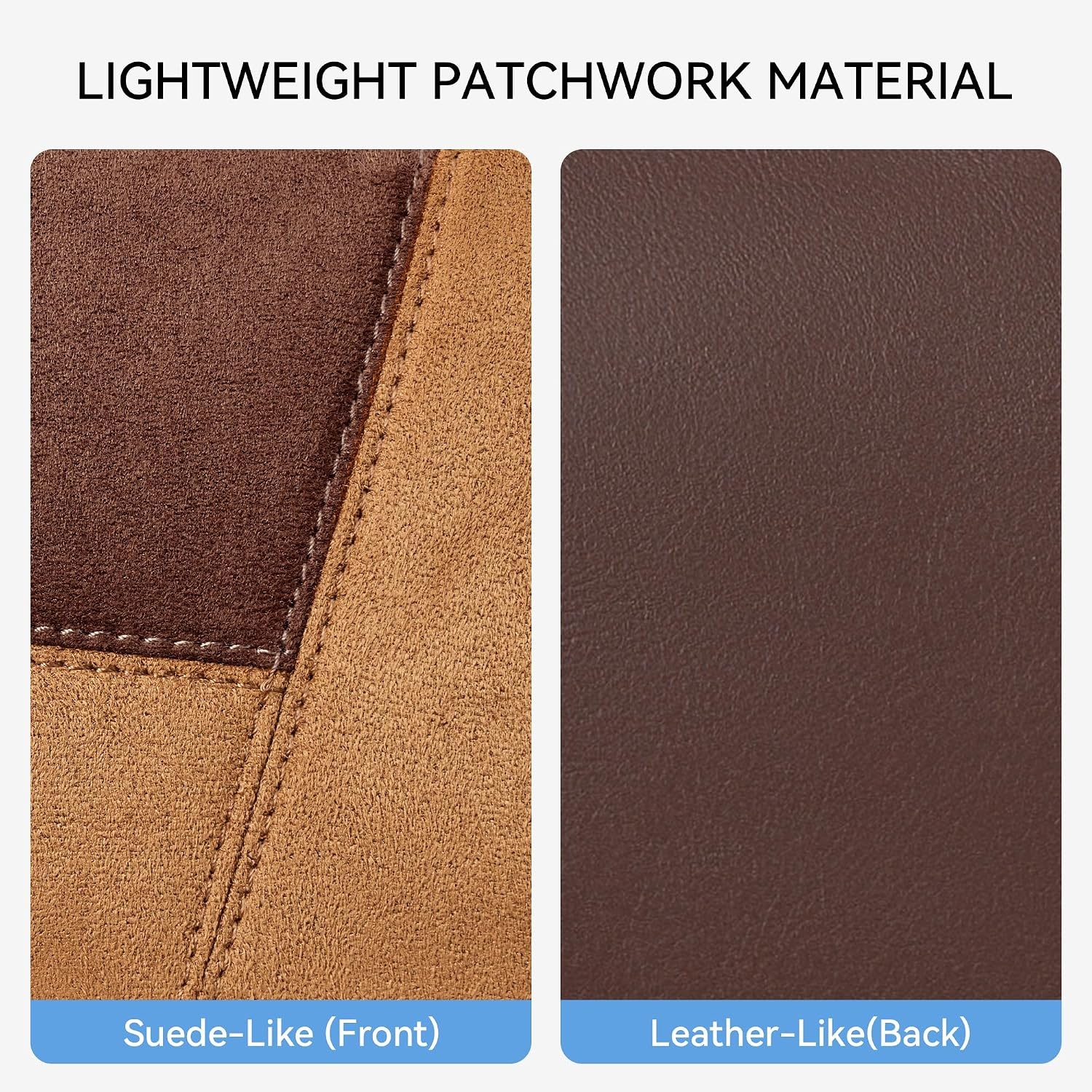 image:imageBOSTANTEN Patchwork Shoulder Bag for Women Y2K Small Purses Handbag  Soft Suede LeatherLightweightVintage StyleSmooth ZipperAdjustable Strapfor Weekends CommutingBrown With Coffee