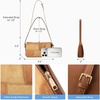 image:imageBOSTANTEN Patchwork Shoulder Bag for Women Y2K Small Purses Handbag  Soft Suede LeatherLightweightVintage StyleSmooth ZipperAdjustable Strapfor Weekends CommutingApricot With Brown