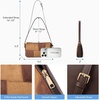 image:imageBOSTANTEN Patchwork Shoulder Bag for Women Y2K Small Purses Handbag  Soft Suede LeatherLightweightVintage StyleSmooth ZipperAdjustable Strapfor Weekends CommutingBrown With Coffee