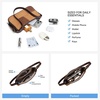 image:imageBOSTANTEN Patchwork Shoulder Bag for Women Y2K Small Purses Handbag  Soft Suede LeatherLightweightVintage StyleSmooth ZipperAdjustable Strapfor Weekends CommutingBrown With Coffee