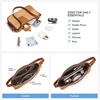 image:imageBOSTANTEN Patchwork Shoulder Bag for Women Y2K Small Purses Handbag  Soft Suede LeatherLightweightVintage StyleSmooth ZipperAdjustable Strapfor Weekends CommutingApricot With Brown