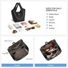 image:imageBOSTANTEN Bucket Bag for Women Small Crossbody Bag with Adjustable Strap  Convertible Shape Crochet with Vegan Leather Lightweight Designer Cute Summer Vacation Travel Daily UseBlack