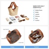 image:imageBOSTANTEN Bucket Bag for Women Small Crossbody Bag with Adjustable Strap  Convertible Shape Crochet with Vegan Leather Lightweight Designer Cute Summer Vacation Travel Daily UseCrochet Brown