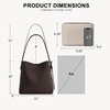 image:imageBOSTANTEN Suede Bucket Bag for Women Hobo Purse with Adjustable StrapCoffee