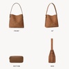 image:imageBOSTANTEN Suede Bucket Bag for Women Hobo Purse with Adjustable StrapSuede Brown