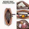 image:imageBOSTANTEN Suede Bucket Bag for Women Hobo Purse with Adjustable StrapSuede Brown