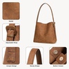 image:imageBOSTANTEN Suede Bucket Bag for Women Hobo Purse with Adjustable StrapSuede Brown