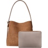 image:imageBOSTANTEN Suede Bucket Bag for Women Hobo Purse with Adjustable StrapSuede Brown
