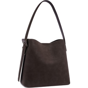 image:imageBOSTANTEN Suede Bucket Bag for Women Hobo Purse with Adjustable StrapCoffee