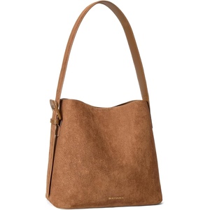 image:imageBOSTANTEN Suede Bucket Bag for Women Hobo Purse with Adjustable StrapSuede Brown