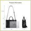image:imageBOSTANTEN Handbags for Women Work Top Handle Purse Satchel BagsBlackpebble