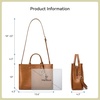 image:imageBOSTANTEN Handbags for Women Work Top Handle Purse Satchel BagsBrownpebble