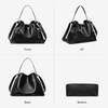 image:imageBOSTANTEN Slouchy Hobo Bag for Women Drawstring Crossbody Shoulder PurseBlack