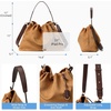 image:imageBOSTANTEN Slouchy Hobo Bag for Women Drawstring Crossbody Shoulder PurseBrown