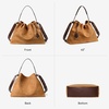 image:imageBOSTANTEN Slouchy Hobo Bag for Women Drawstring Crossbody Shoulder PurseBrown