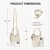 image:imageBOSTANTEN Small Crossbody Bags for Women Vegan Leather Purse Bucket bagBeige