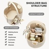 image:imageBOSTANTEN Small Crossbody Bags for Women Vegan Leather Purse Bucket bagBeige