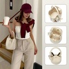 image:imageBOSTANTEN Small Crossbody Bags for Women Vegan Leather Purse Bucket bagBeige