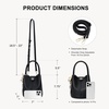 image:imageBOSTANTEN Small Crossbody Bags for Women Vegan Leather Purse Bucket bagBlack