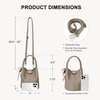 image:imageBOSTANTEN Small Crossbody Bags for Women Vegan Leather Purse Bucket bagCamel Brown
