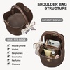 image:imageBOSTANTEN Small Crossbody Bags for Women Vegan Leather Purse Bucket bagCoffee