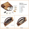 image:imageBOSTANTEN Suede Hobo Bag for Women Slouchy Patchwork Shoulder Handbag PurseBrown  Coffee