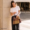 image:imageBOSTANTEN Suede Hobo Bag for Women Slouchy Patchwork Shoulder Handbag PurseBrown  Coffee