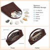 image:imageBOSTANTEN Suede Hobo Bag for Women Slouchy Patchwork Shoulder Handbag PurseDark Coffee