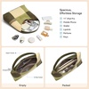 image:imageBOSTANTEN Suede Hobo Bag for Women Slouchy Patchwork Shoulder Handbag PurseLight  Dark Green