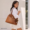 image:imageBOSTANTEN Work Tote Bag for Women Vegan Leather Vintage PurseBrown