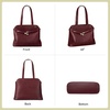 image:imageBOSTANTEN Work Tote Bag for Women Vegan Leather Vintage PurseBurgundy