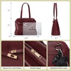 image:imageBOSTANTEN Work Tote Bag for Women Vegan Leather Vintage PurseBurgundy