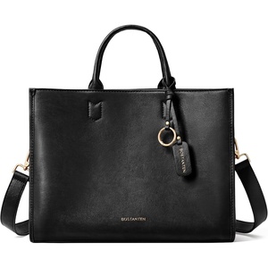 image:imageBOSTANTEN Handbags for Women Work Top Handle Purse Satchel BagsBlackpebble